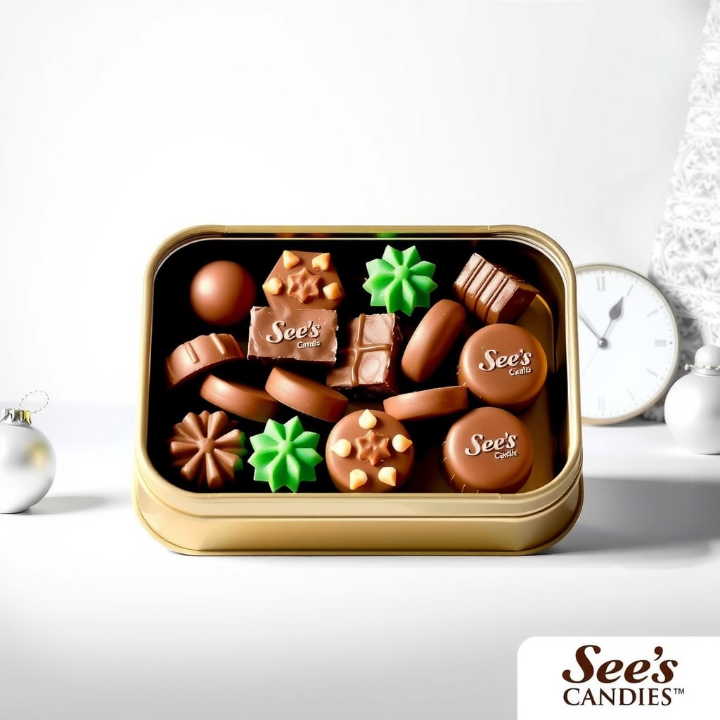 See's Candies Holiday Tin — 2lb